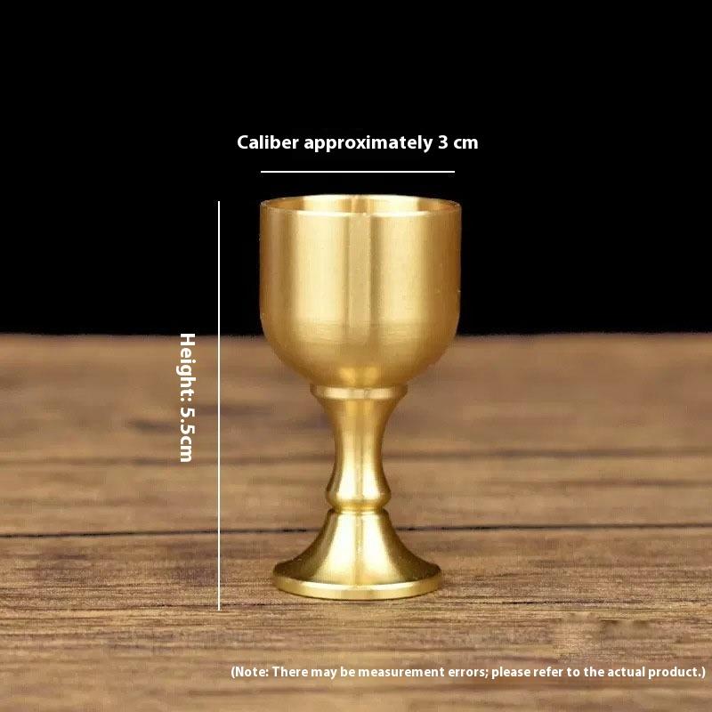 

Brass Wine Glass Restaurant Goblet Tabletop Red Wine And White Wine Trumpet Copper Crafts Copper Decoration Mini Shot Glass S