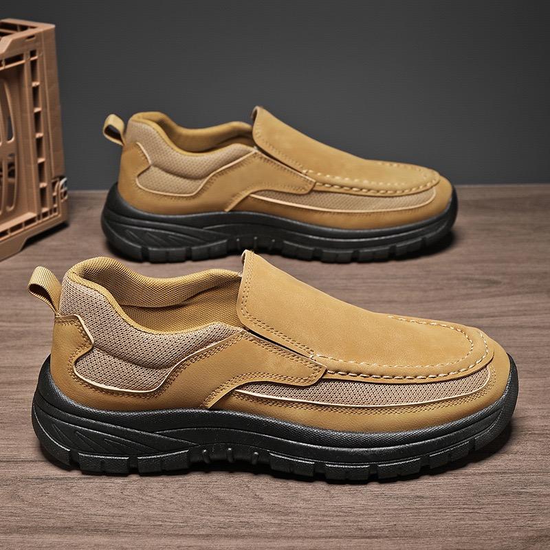 Large Size48 Men's Loafers Luxury Leather Casual Shoes Comfort Slip on Driving Shoes Non Slip Hiking Shoes New Sneakers for Men
