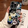 Cute Cool Cartoon Sunglasses Cat Rabbit Phone Case For Samsung Galaxy A35 A54 A55 S25 S24 S23 S22 S21 S20 Ultra Plus FE Cover
