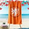 Orange Lion Emblem Beach Towel Beach Towel Quick-drying for Travel Outdoor Sports Jogging Beach and Swimming