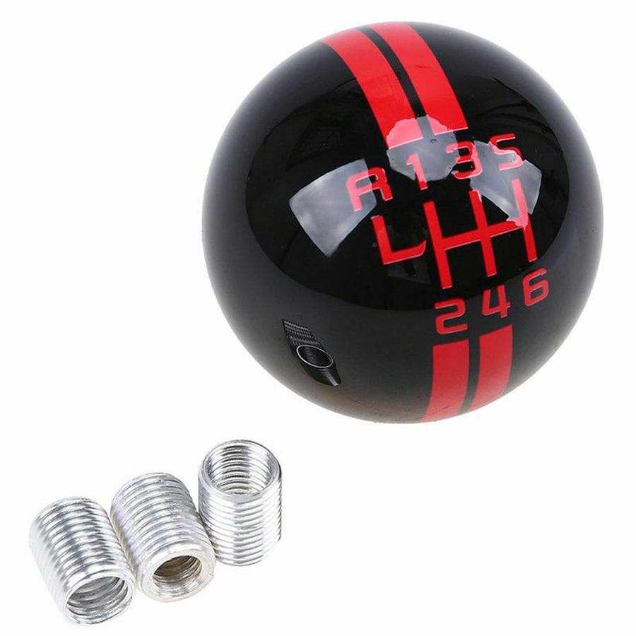 Manual Gear Shift Knob Shifter Black Round Ball For Ford Mustang Gt500 6 Speed
