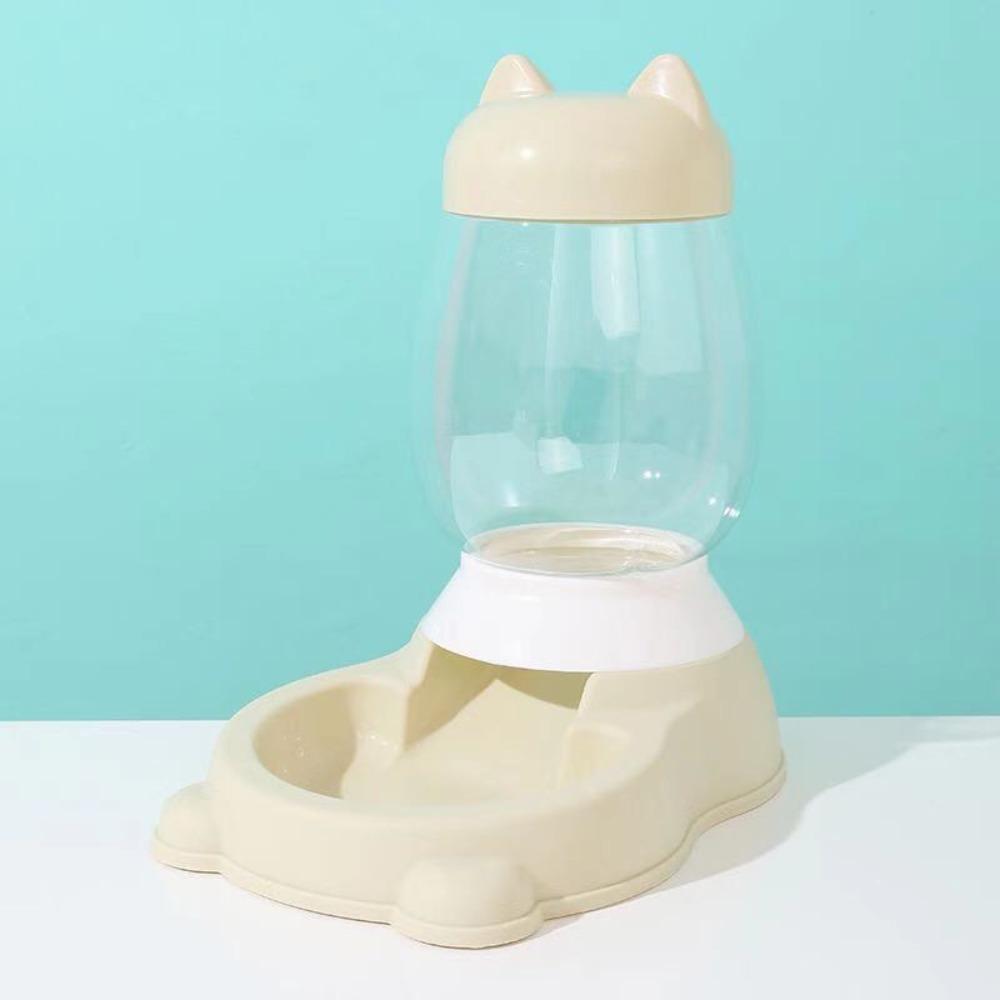 Plastic Pet Feeder Dispenser 2.2L Large Capacity Pet Drinking Bowl Cat Dog Food Water Bowl  Cat