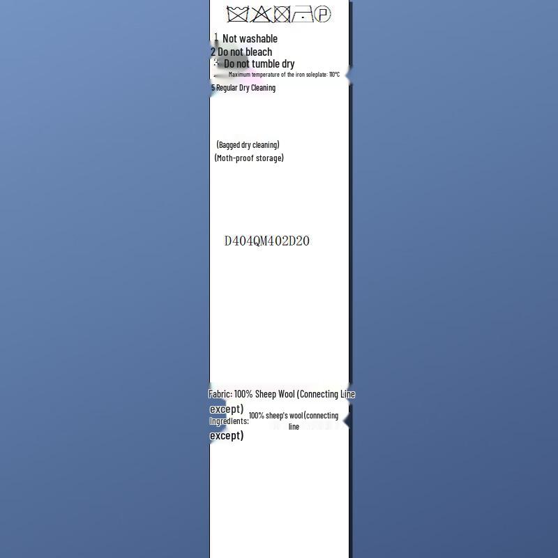 Sancai 2025 Winter Double-Faced Faux Two-Piece Short Wool Coat