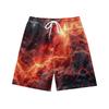 Pantaloncini Casual da Uomo con Elemento Fulmine Oscuro Naturale Europeo e Americano Pantaloni da Spiaggia