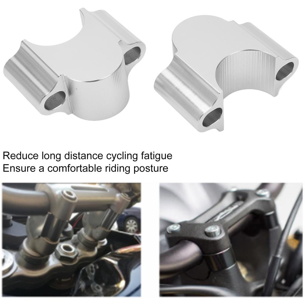 28mm Motorcycle Handlebar Riser Clamp   30mm Height Mount Clamp Replacement For WR250F 2015‑2017