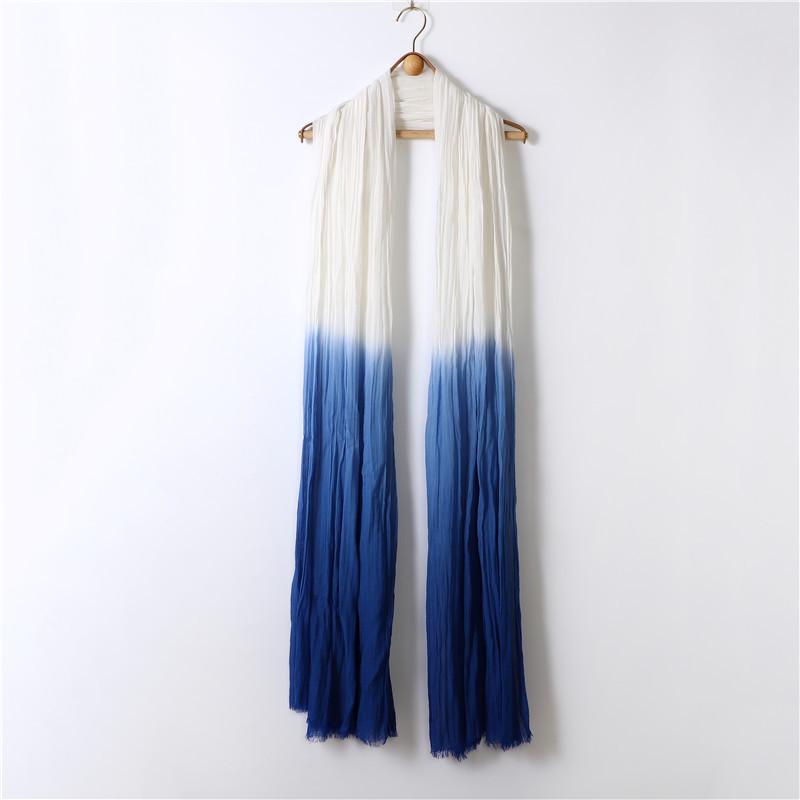 Extra Large Flowing Ethnic Dance Scarf - 120x260cm, Pure Cotton Silk Zen Gauze