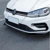 Per VW Golf 7 7.5 MK7 MK7.5 GTI GTD R R-Line 2012-2020 Kit Carrozzeria Spoiler Labbra Splitter Paraurti Anteriore Per Volkswagen Nero Lucido
