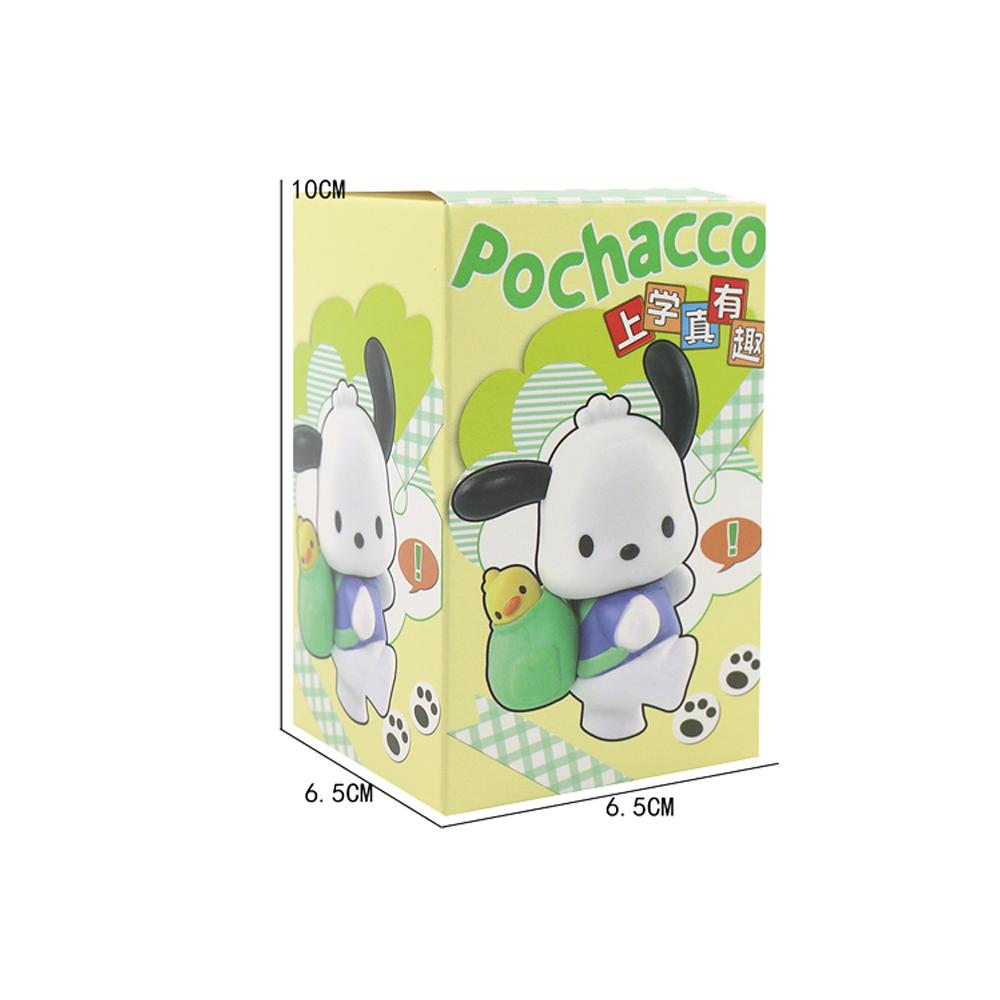 

Sanrio Pochacco Пойдем в школу Мультфильм Аниме Фигурка Кукла Модель Украсить Экшн-фигурки Хобби Детские Игрушки Рождественский подарок