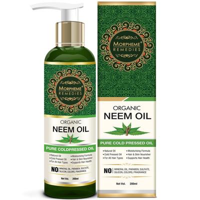 Morpheme Remedies Cold Pressed Organic Neem Oil, 200ml