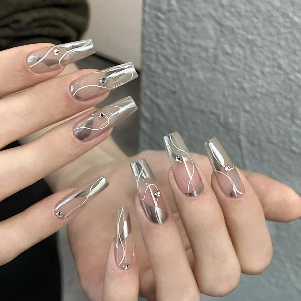 Japanese-style Filling Nail Art Mirror Metal Glue Silver Super Bright French Painting Wire Hook Edge Painted Phototherapy Nail Polish Glue