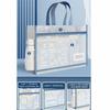 Large Capacity Mesh Art Bag Transparent File Storage Bag Reusable Test Paper Bag  Student