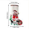 Christmas Stockings Cute Large Linen Drawstring Reusable Candy Storage Gift Packing Tree Hanging Fireplace Xmas Holiday Decor