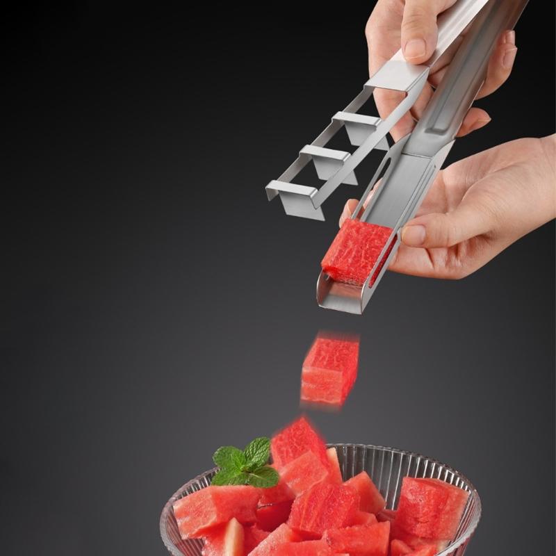 Professioneller Pressen-Wassermelonenschneider Langlebige Rostfreie Stahldesigns Ideal für Sommerpartys Outdoor-Picknicks