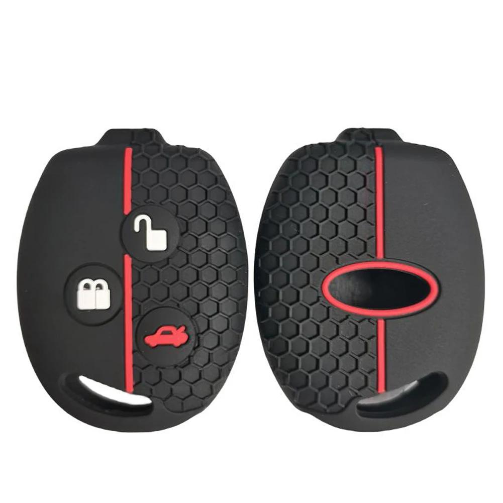 

For Ford Fiesta Mk7 Mk5 Mk6 Mondeo Focus 2 Mk2 Transit Ka Fusion C-MAX S-MAX Silicone Remote Key Cover Accessories Car Key Case