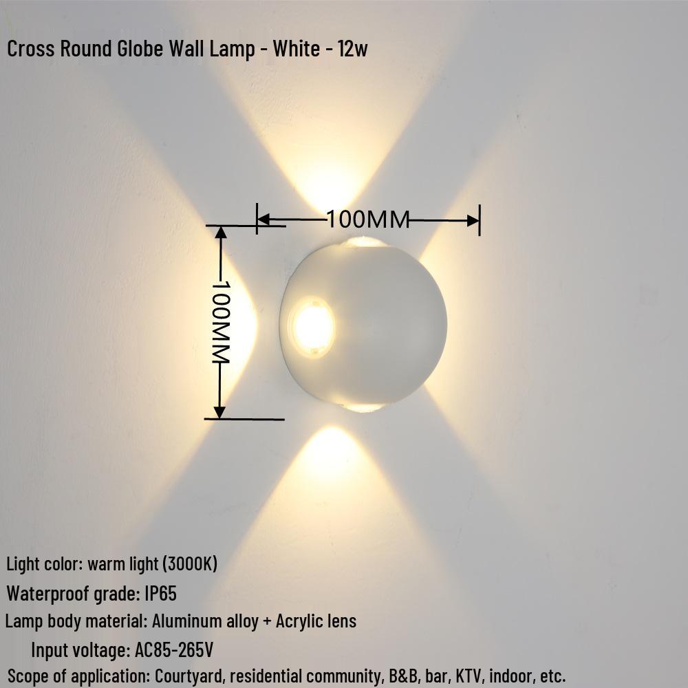 Creative Waterproof Wall Lamp for Living Rooms, Bedrooms, Hallways, and Staircases