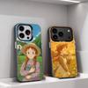 A-Anne of Green Gables Cute Phone Case For iPhone 17,16,15,14,13,12,11,Pro,XS,Max,Plus,Mini,SE4,E Black Matte Shockproof Cover