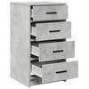 Sideboard Concrete Grey 40 x 41 x 75 cm Engineered Wood