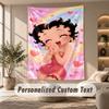 Duvara Asılan Duvar Halısı Sanat Kumaşı Yatak Odası Oda Arka Plan DekorasyonuBetty Boop