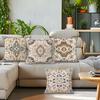 4 Pcs Bohemian Ethnic Style Carpet Single-Sided Printed Pillowcase Cushion Cover,Suitable For Living Room,Bedroom,Car Decoration
