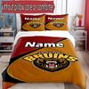 3pcs Duvet Cover Set (1*Duvet Cover + 2*Pillowcase, Without Core), Custom Name North Sydney Bears Pattern Bedding Set, Home Bedroom Decor Gift