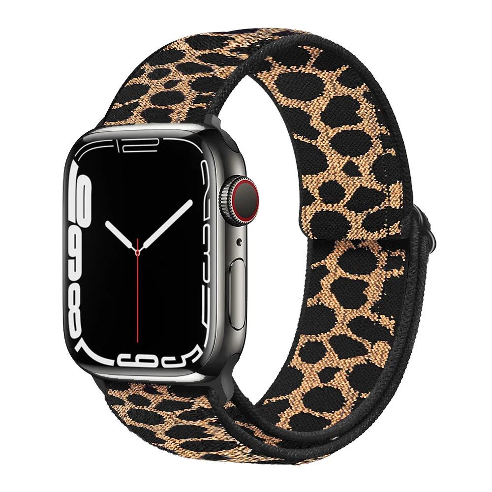 Nylon Loop Strap for Apple Watch Band 44mm 40mm 46mm 42mm 45mm 49mm 41mm 42mm Bracelet iWatch Series Ultra 10 9 8 7 6 5 SE2 Band