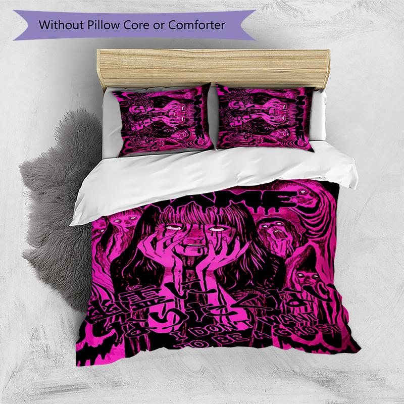 3pcs Custom Name Tomie Kawakami Bedding Set Duvet Cover Closure Includes 1 Duvet Cover & 2 Pillowcases for All Seasons Bedroom Decor
