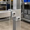 Heavy Duty Square Tube Connector Weldno-Weld Silver Hardware Straight