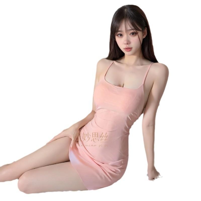 Sex underwear sexy pure desire wind mesh see-through diagonal skirt free of passion
