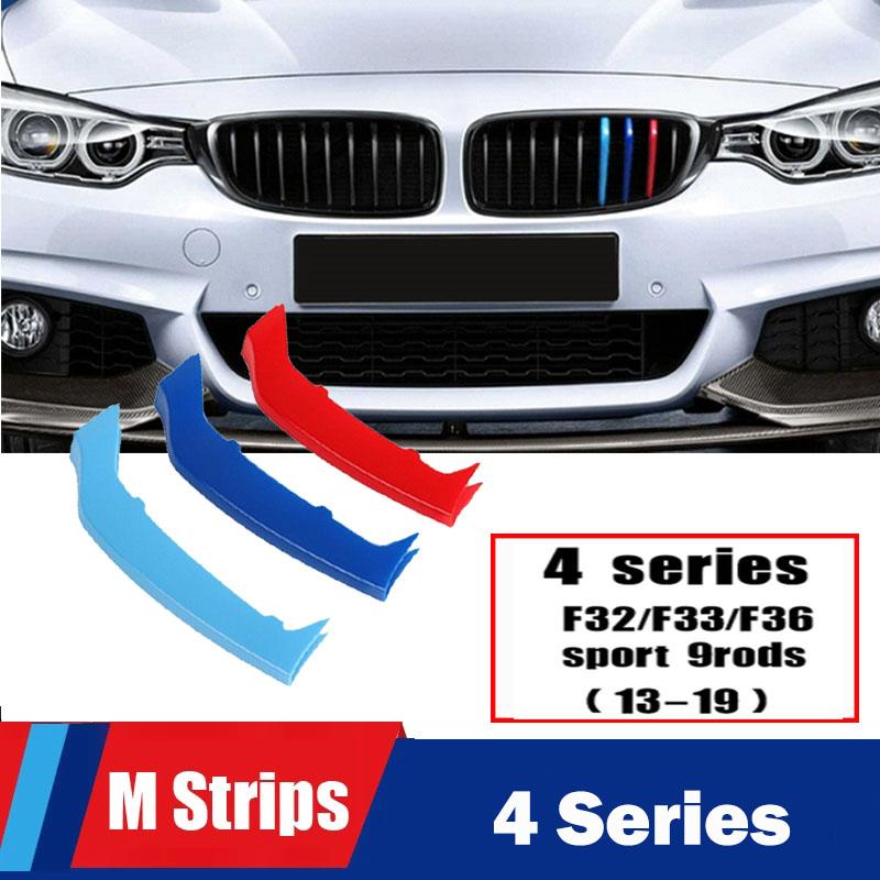 MLKK4 M Power Front Grille Trim Strips For BMW X1 X2 X3 X4 X5 X6 X7 F48 F49 E84 F39 F25 F26 G01 G02 F15 E70 G05 F16 E71 E72 G07 Z4 E89