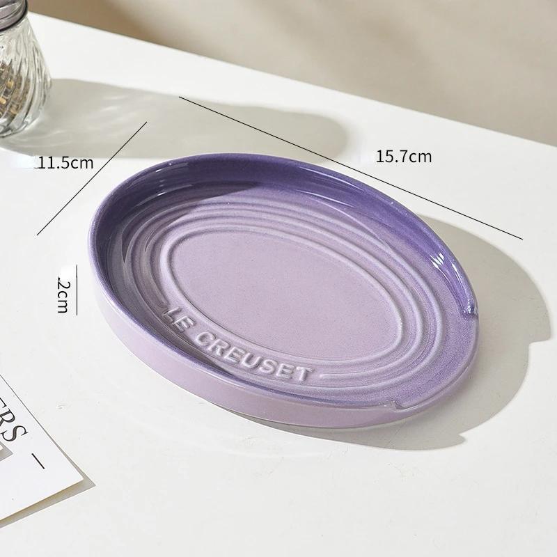 Porslinsskedställ, Keramisk Stor Bestickhållare för Spis, Köksbänk Matlagningsverktygsorganisatör, Steksked, Soppslev, Tång