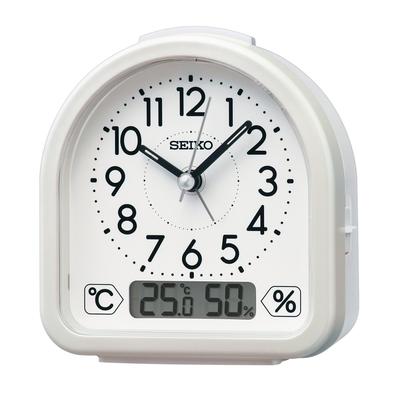 Alarm Clock Table Clock Analog Temperature/Humidity Display White 112 X 108 X 54mm KR522W