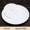 Large Melamine Round Draining Dumpling Plate