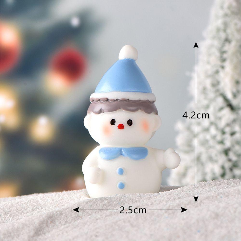 

DIY House Garden Ornament Snowman Figurine Christmas Miniature Penguin Micro Landscaping 1