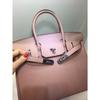 26 Neue Leder Damen Tasche Silberne Schnalle Platin Tasche Litschi Muster Erste Schicht Rindsleder 25cm/30cm Damen Tasche, Großhandel durch den Hersteller