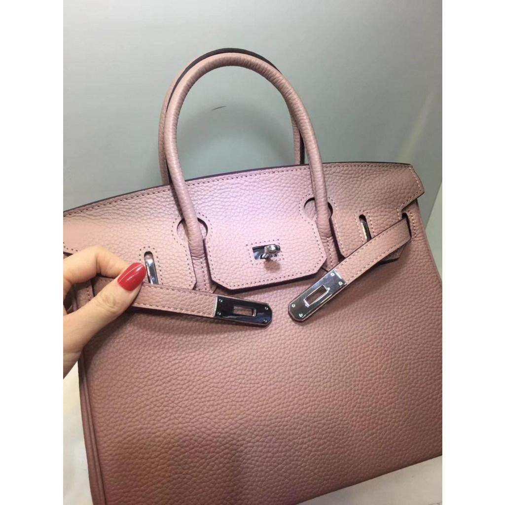 26 Neue Leder Damen Tasche Silberne Schnalle Platin Tasche Litschi Muster Erste Schicht Rindsleder 25cm/30cm Damen Tasche, Großhandel durch den Hersteller