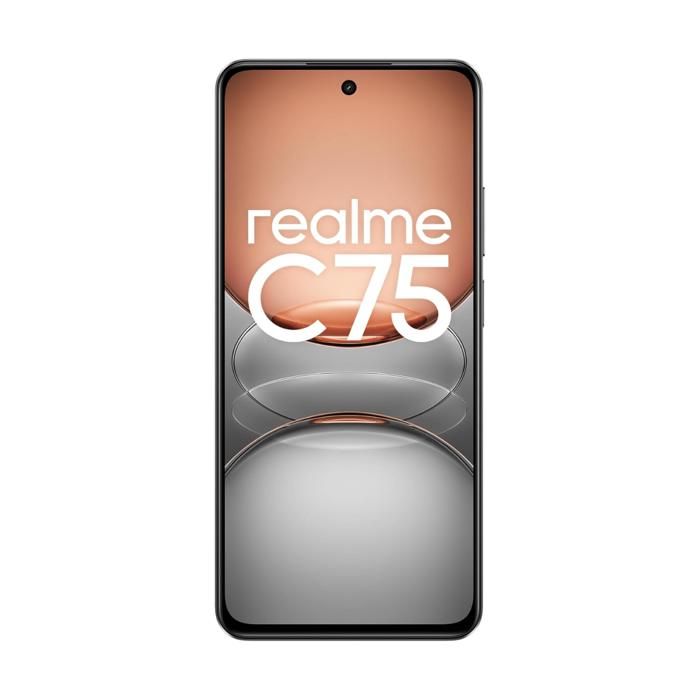 Realme C75 4G 8 Go/128 Go Noir (Storm Black) Double SIM