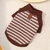 Comfortable Dog Hoodies Soft Dog Base Coat Fashion Striped Pet Clothes  Autumn and Winter