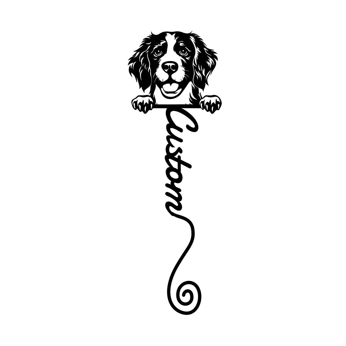 

Retro Metal Bookmark, Vintage Book Lover Gift, Brittany Dog Art, Teacher Appreciation, Unique School Supplies