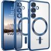 Magnetic Transparent Plating Phone Case for Samsung Galaxy A56 A55 A54 A36 A35 A34 A26 A25 A24 A17 A16 A15 A14 A07 A06 A05 Cover