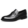 Men's Stylish Slip-On Leather Shoes: Business Formal, Non-Slip, Soft Sole