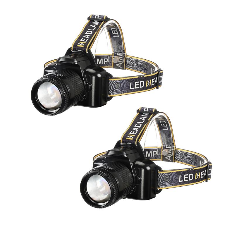 Multifunctional Sensing Powerful LED Headlamp Rotate Telescopic Zoomable Head Torch Outdoor Waterproof Rechargeable Fishing Camping Portable Headlight