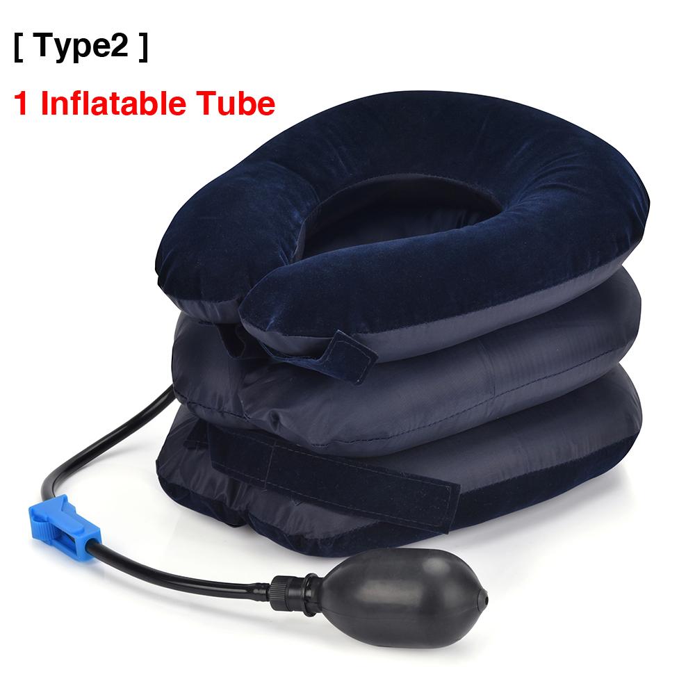 Durable And Safe Inflatable Neck Tractor Relaxation Pillow Travel Soft Cervical Vertebra Traction Neck Relief Posture Correction Stretching Brace