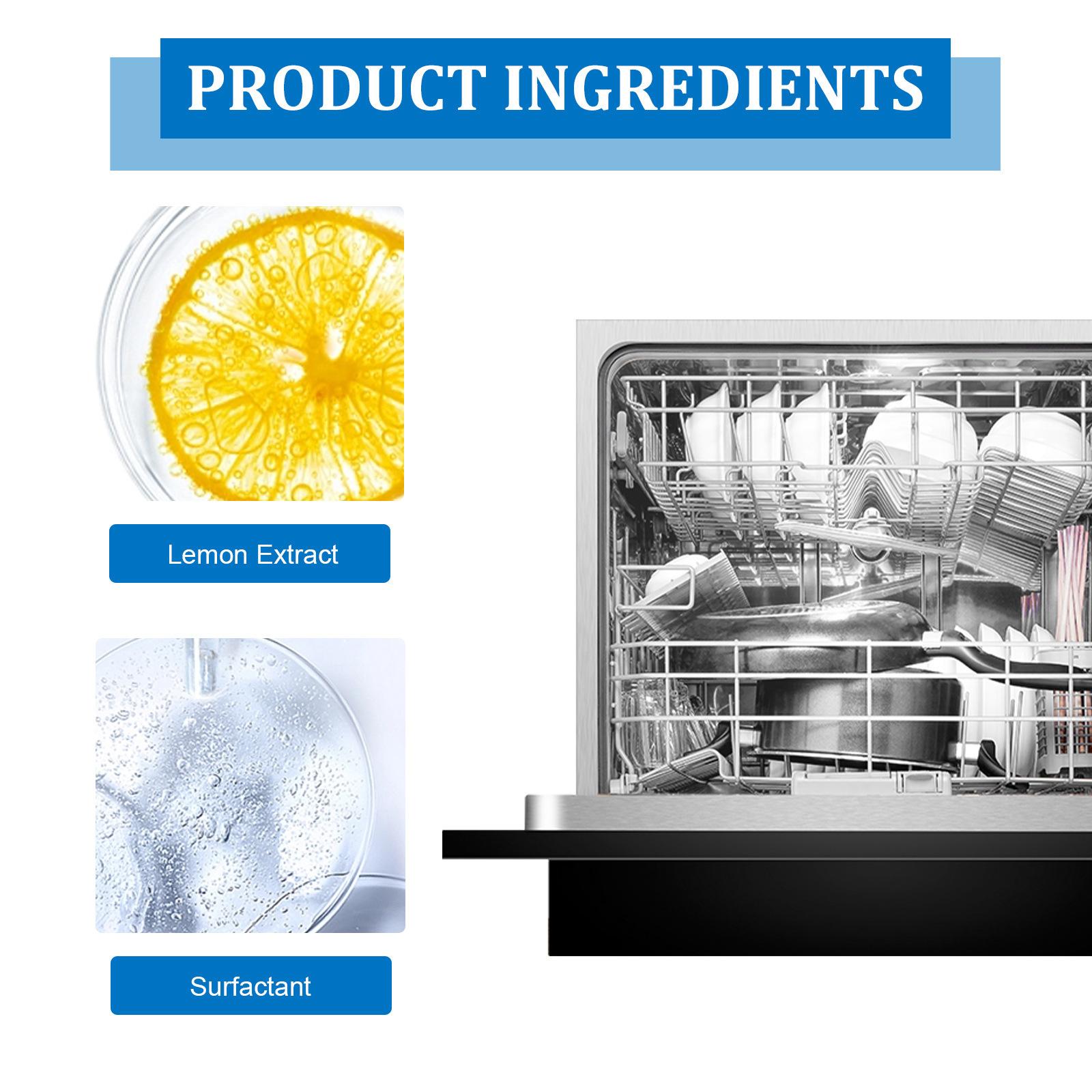 JUE-FISH Средство для чистки посудомоечных машин Средство для удаления сильных масляных — фото 6