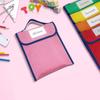 File Bag with Clear Label Window School Book Bag Portable Document Folder