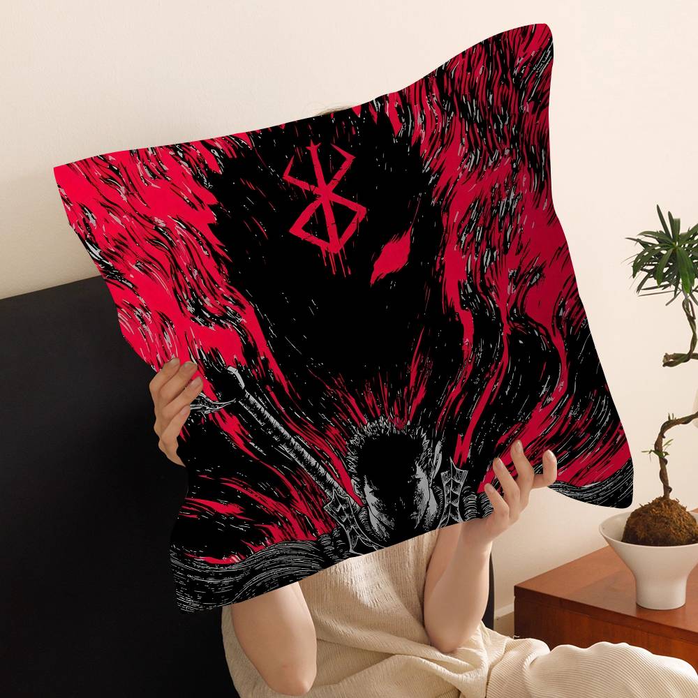 Anime B-berserk Pillow Gift Home Office Decoration Bedroom Sofa Car Cushion Cover Case 45x45