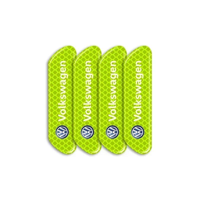 

For VOLKSWAGEN VW Polo B6 2025 Hot For Volkswagen Reflective Car Door Sticker Safety Opening Warning Reflector Tape Decal For Vo