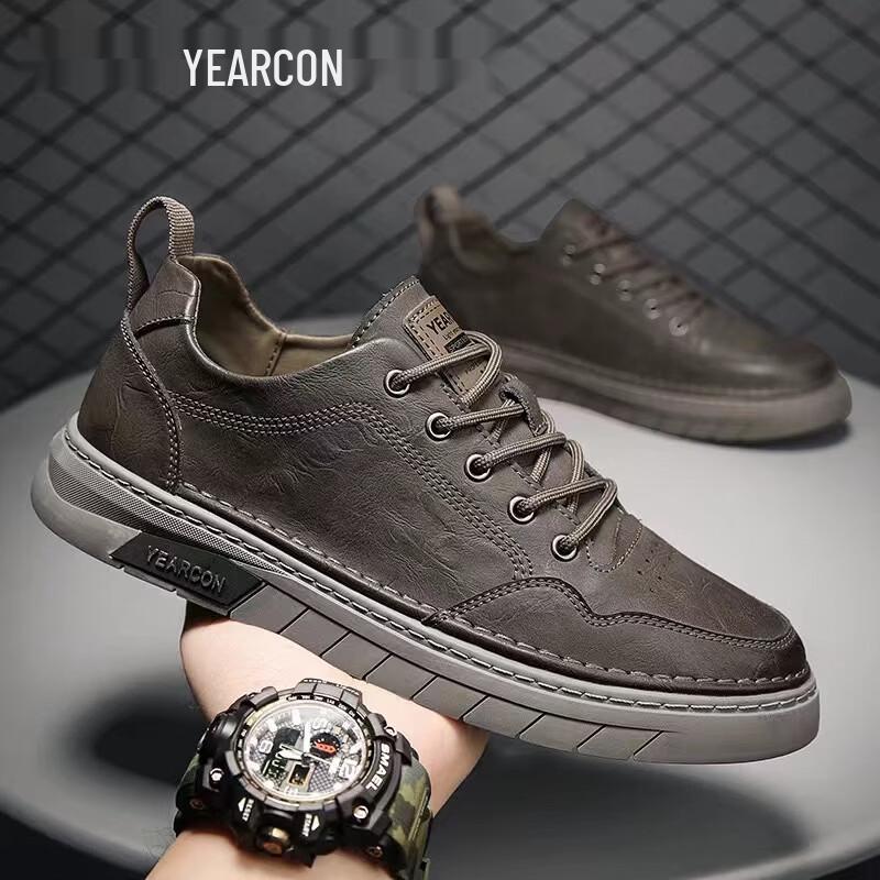 Men s Trendy Casual Lace-Up Board Shoes 40