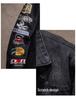 Men's Ripped Embroidered Denim Jacket - Loose, Trendy Spring & Autumn Casual Long-Sleeve Coat by Tide