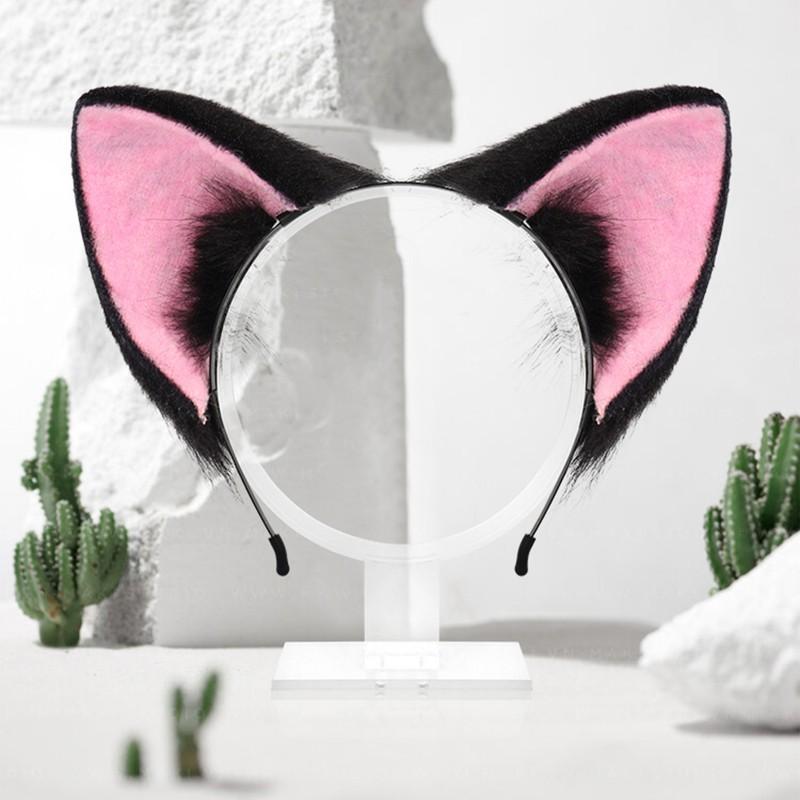 Anime Cat Ear Headband With Detachable Tail Set Cosplay Costume Accessory Sakura Themed Lolita Outfit