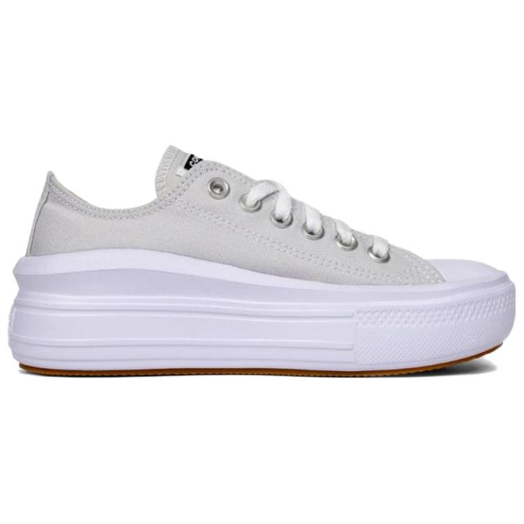 Converse  Chuck Taylor All Star Move Platform Low Barely Grey Women Sneakers White Black A13500C